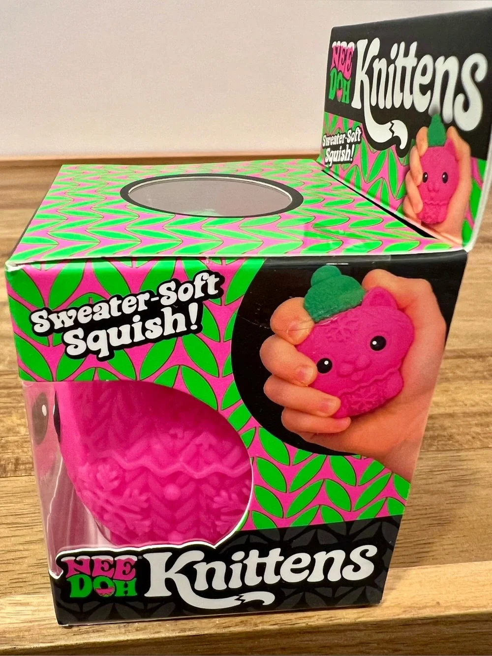 Knittens Sweater-Soft Squish Pink Plush Toy